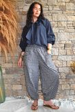 Larc Poet Blouse Navy